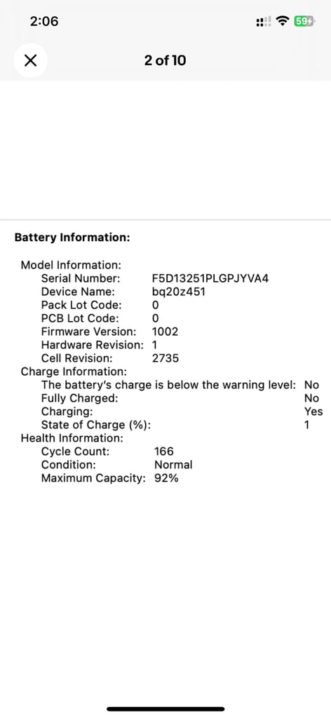 MacBook Air M1 2020, 8Gb, 256GB, cycle count 166, battery 97%, only serious buyers contact please 