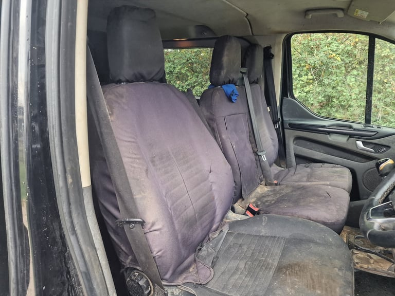 2019 Ford Transit Custom Black 6 Seat Crew Cab  LTD Top Spec Spares &amp; Repairs