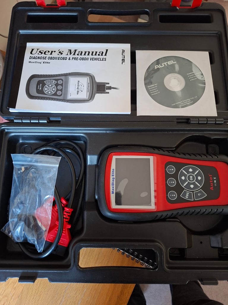 image for Autel Maxidiag elite md802 Diagnostic reader. Full sys. incl MD701/702/703/704