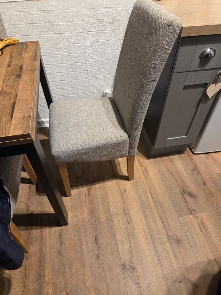 image for 4 x dining chairs grey