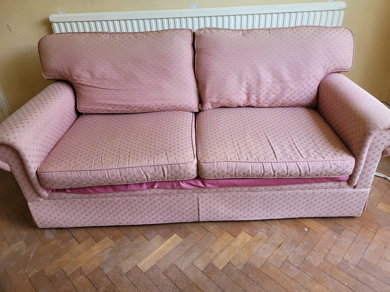 Three seater sofa with two arm chairs