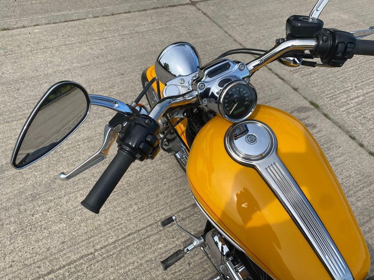2008 57 HARLEY DAVIDSON XL 1200 C XL1200 CUSTOM SPORTSTER YELLOW CRUISER STUNNER