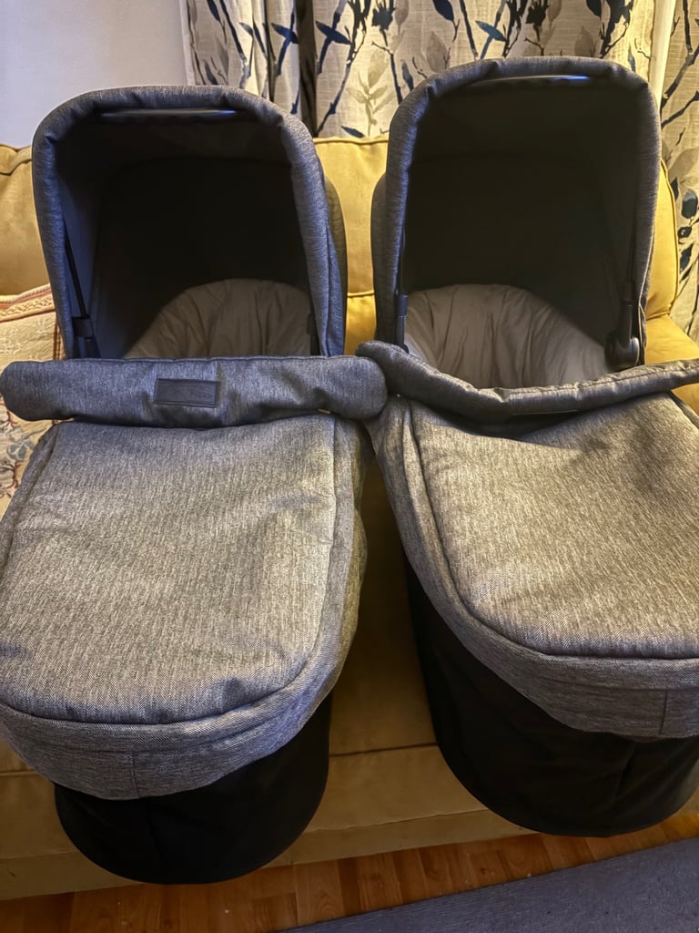 2 x mountain buggy duet herringbone 