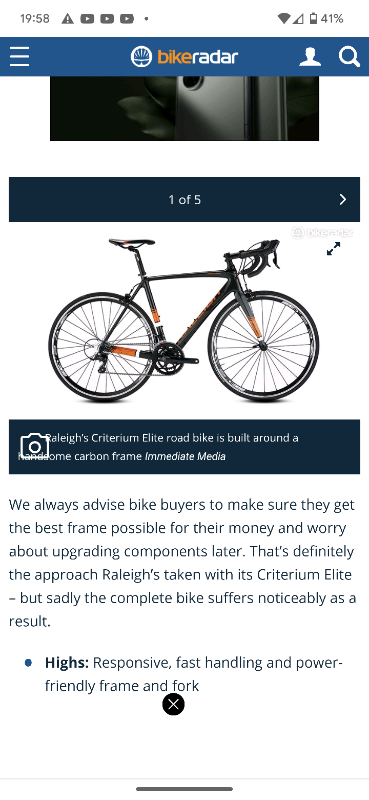 Raleigh discount criterium elite