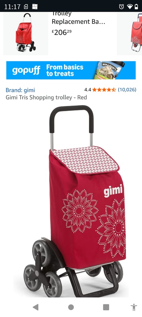 GIMI shopping trolley, 6 wheels 