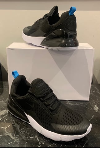 Nike Air Max 270 Mens Trainers Sizes 8 9 Black White in Barking