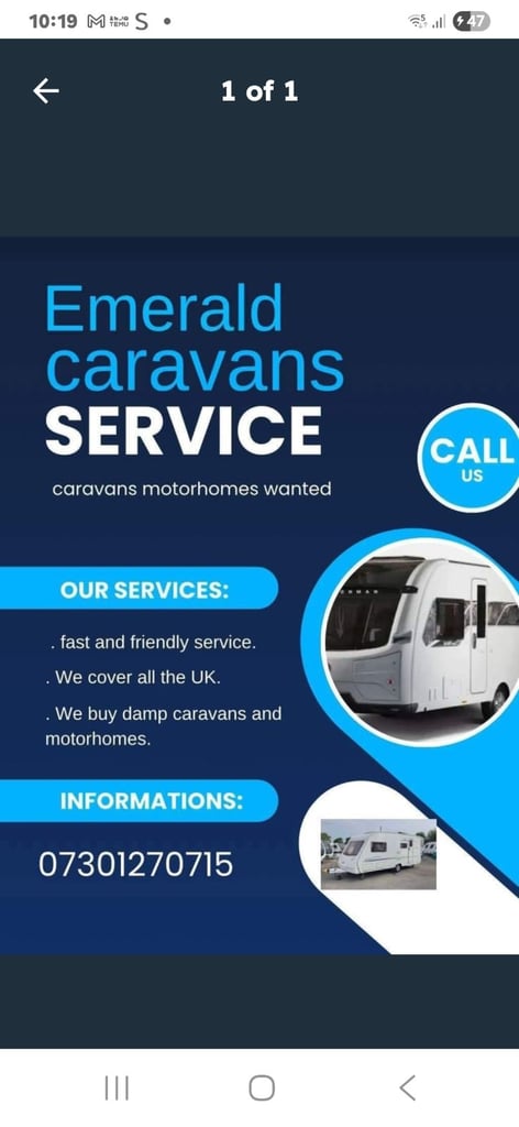 Caravans urgently required