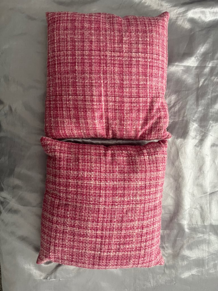 Cushions - Pair of Laura Ashley Wool Cushions with Duck Feather inserts
