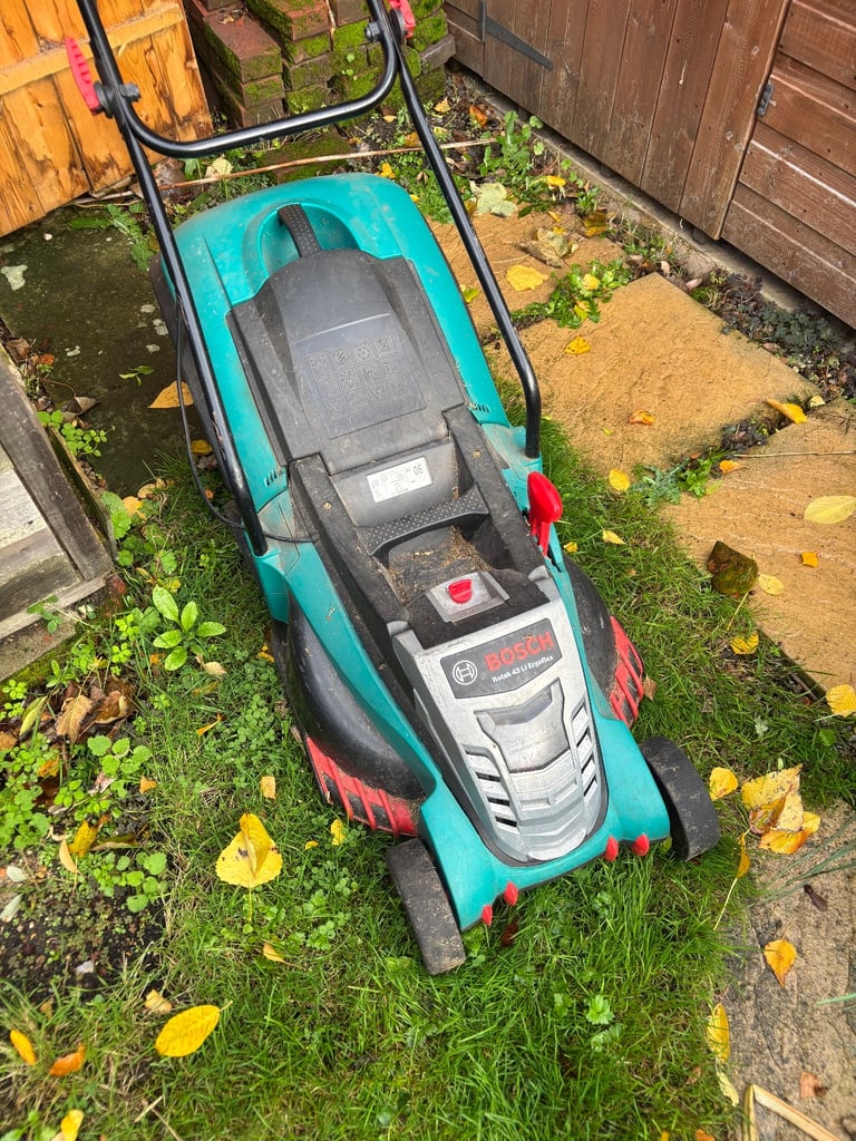 Bosch cordless electric lawnmower