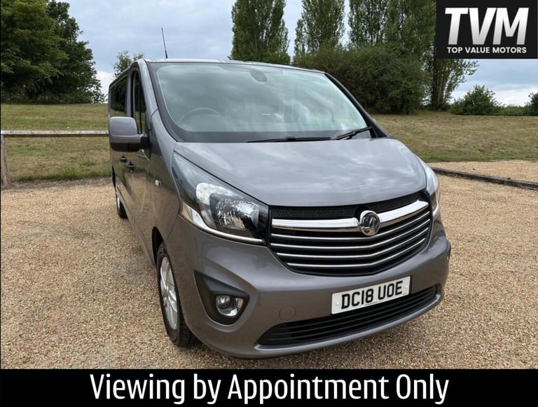2018 Vauxhall Vivaro 1.6 CDTi 2900 BiTurbo ecoTEC Limited Edition Nav Crew Van L2 H1 Euro 6 (s/s ...