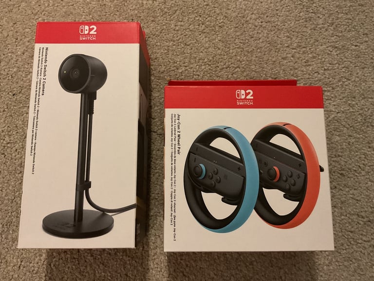NINTENDO SWITCH 2 Camera and Joy Con 2 Wheel Pair - BRAND NEW £30