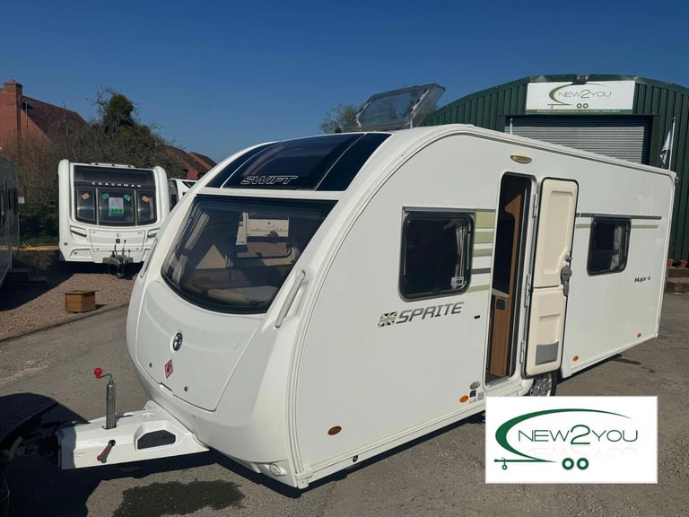 2014 Sprite Major 4- 4 berth Caravan - STOCK E064 - 1 YEAR WARRANTY