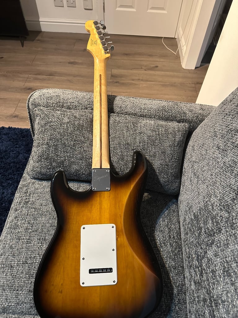  Squier Sonic Stratocaster HSS, 2-Color Sunburst & Line 6 Spider Amp with extras