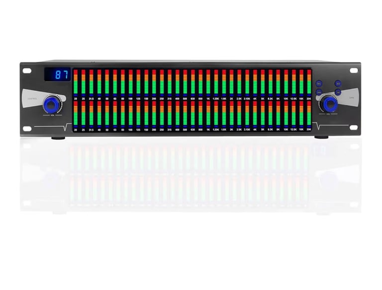 Professional Graphic Equalizer, 31-Band Audio Spectrum Analyzer, Dsp Processor, 10 Effects,