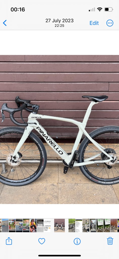 Pinarello Gravil. Top Spec all round. 54xm roughly.