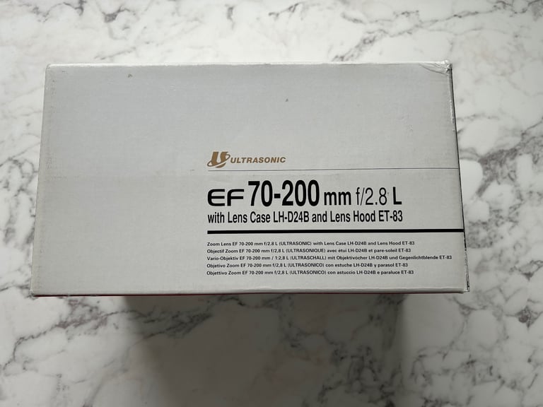 Canon EF 70-200mm f/2.8 L USM – Legendary Pro Telephoto Zoom – Boxed with Hood & Case
