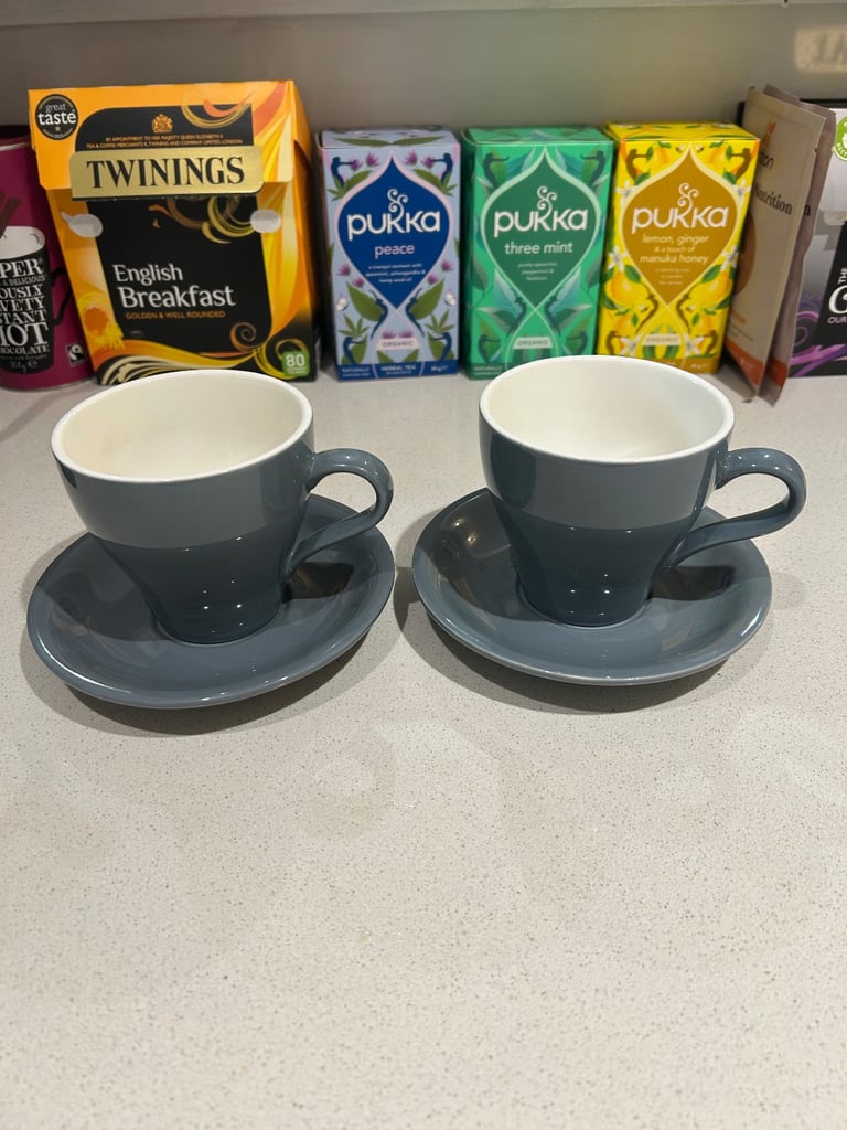 image for 2 x Genware cups and saucers