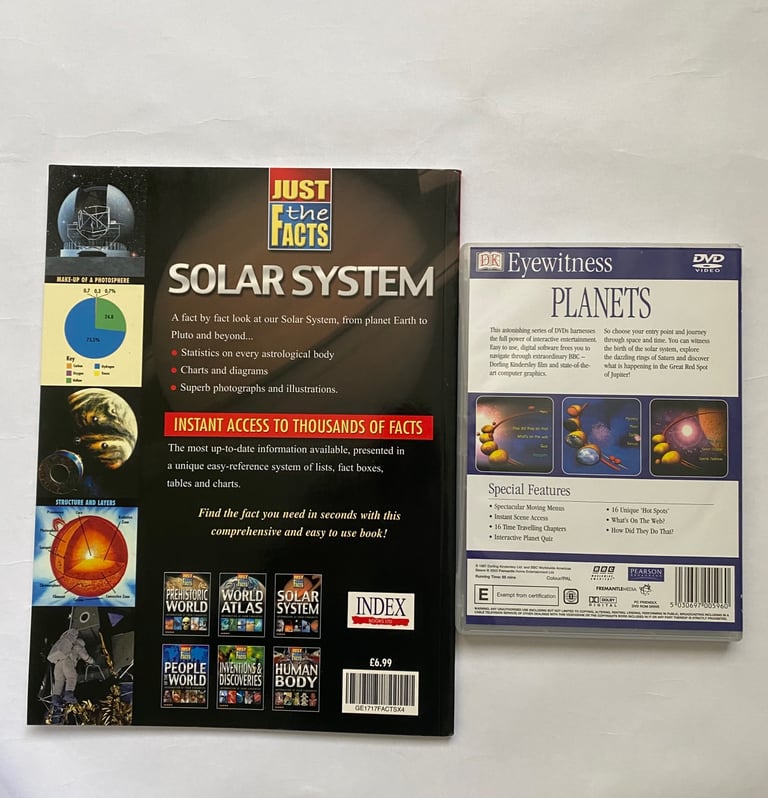 SOLAR SYSTEM BOOK PLUS PLANETS DVD