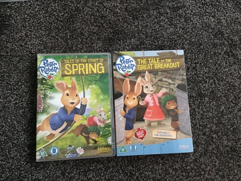 image for Two Peter Rabbit DVD’s in as new condition 