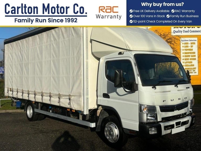 2019 Mitsubishi Canter 7C15 CURTAINSIDER HGV AUTO 148 BHP EURO 6 Curtain Side Di