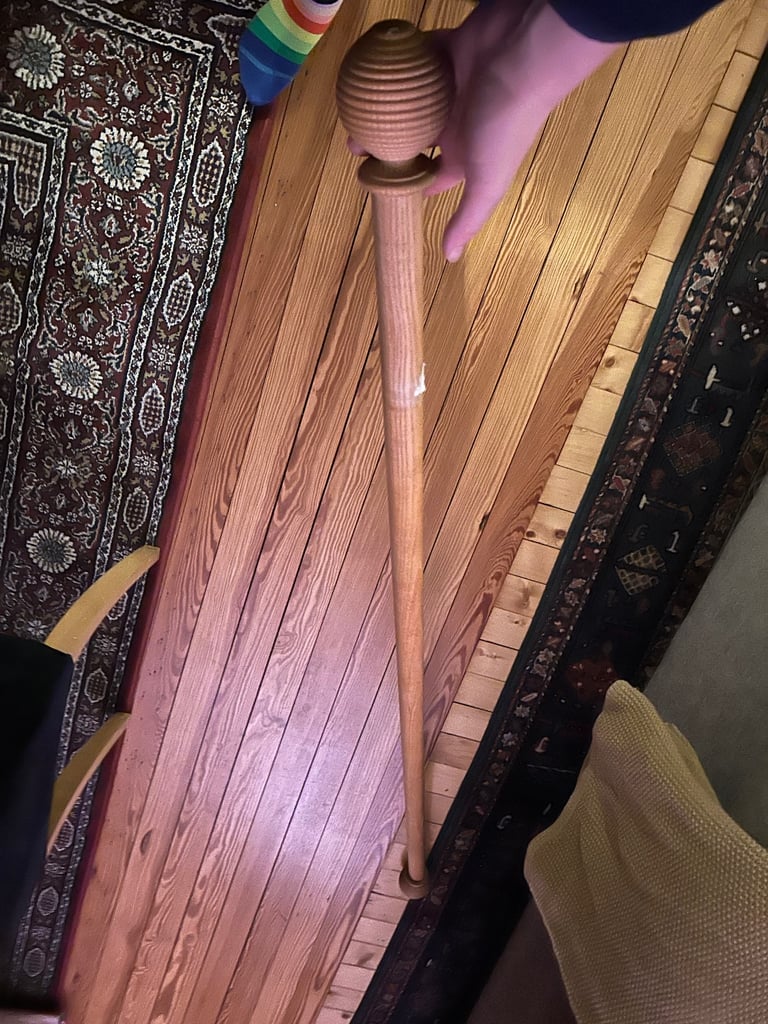image for Free wooden curtain pole 