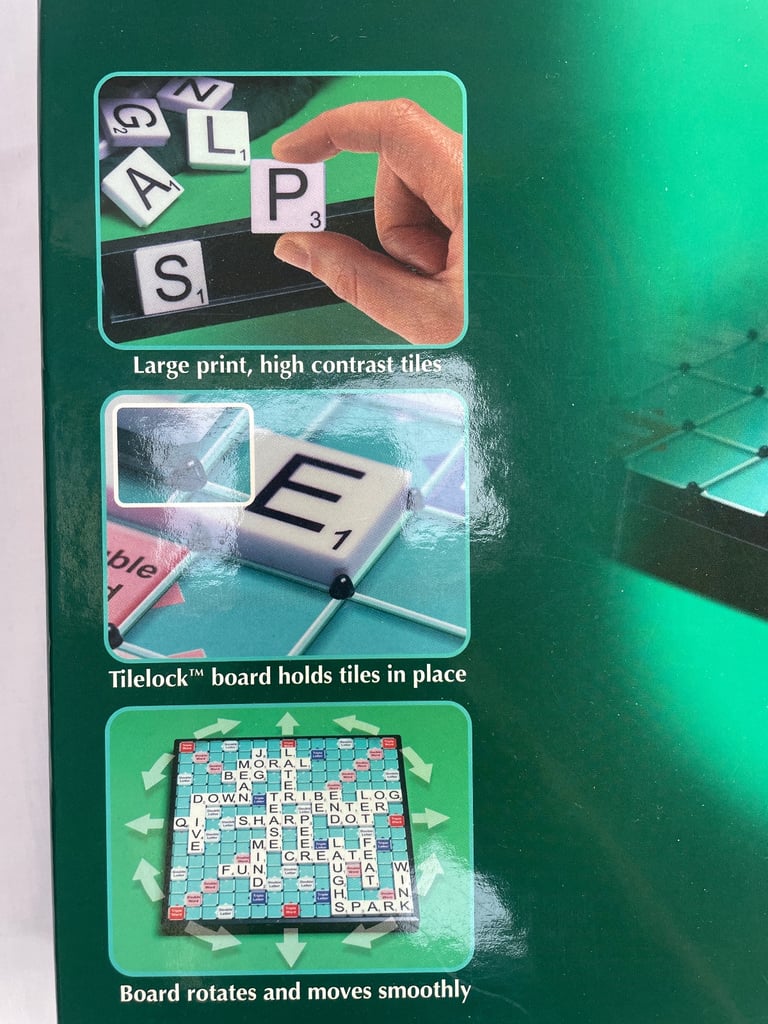 Large Print Scrabble board game for sale - Hammersmith