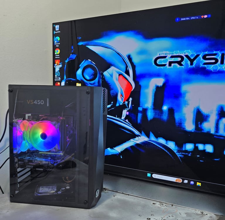image for REDUCED Gaming PC,GTX 1650 SUPER (4GB),Core i7 3.10GHz,16GB RAM,256GB SSD+1TB