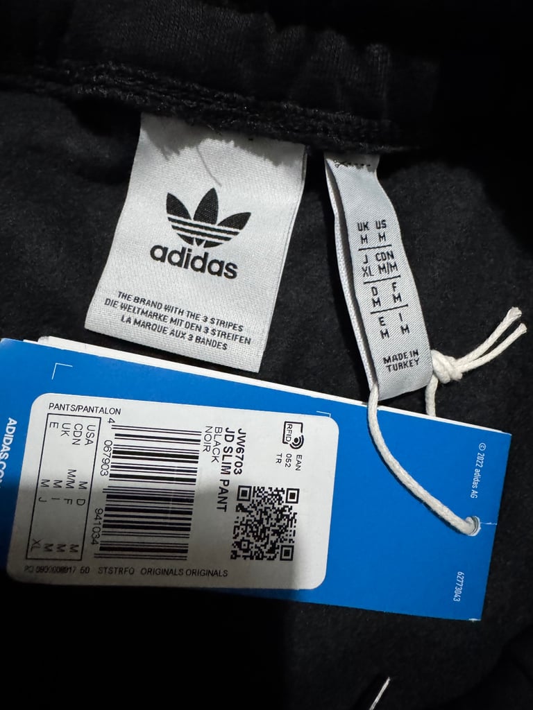 adidas Sportswear Originals Arch Jogger Men Women Trouser Gym Track Pants Size M