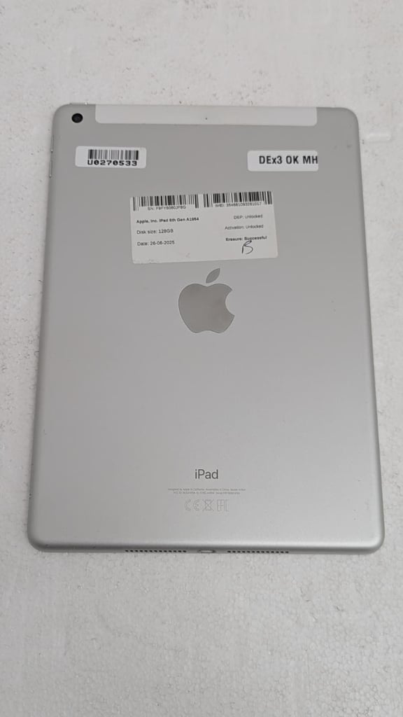 Apple iPad 6th Gen A1954 |128GB Storage | Wi-Fi | iPadOS | Ideal for Students & Professionals