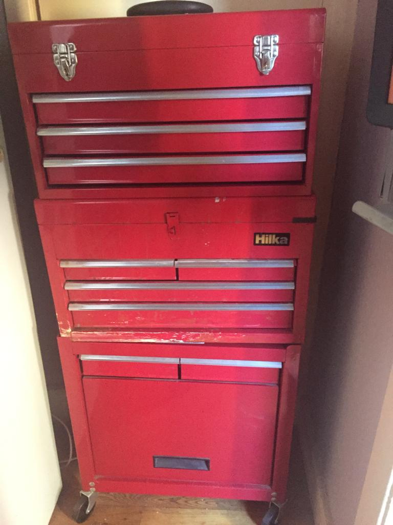 Hilka Heavy Duty 9 Drawer Tool Chest - Red