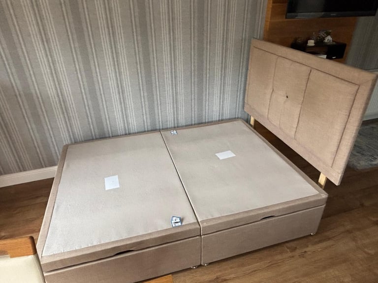 Double bed with mattress 