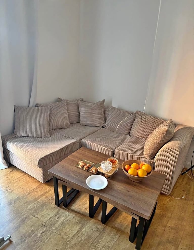 Brown jumbo sofa for sale 