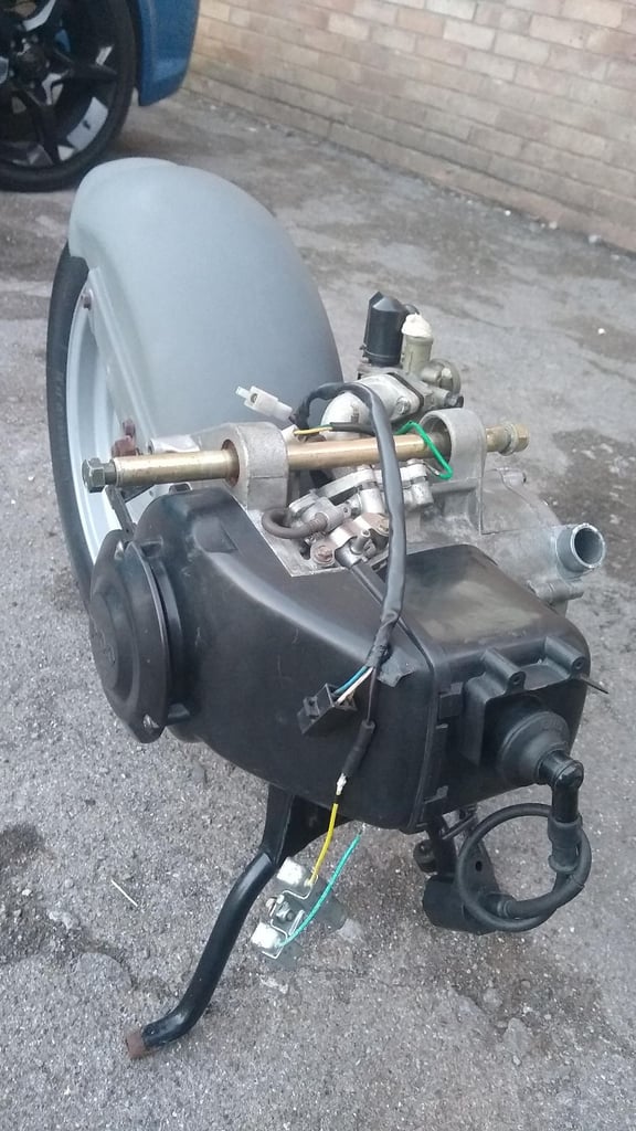PGO, T-REX moped scooter, 50cc, 2000, complete motor/gearbox/wheel. Fully working.