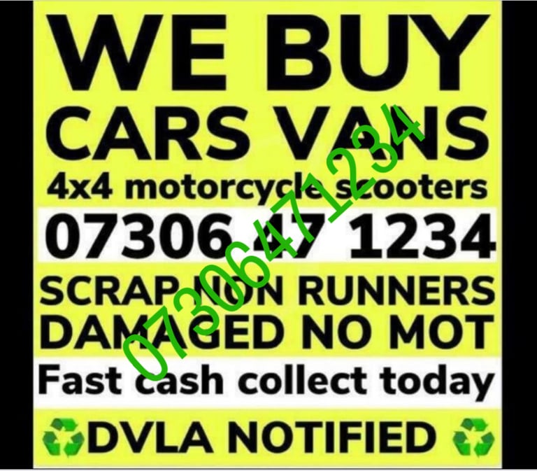 ✅📞 CARS VANS JEEPS WANTED CASH WAITING SELL MY NON ULEZ SCRAP VEHICLES FAST COLLECTION TODAY 