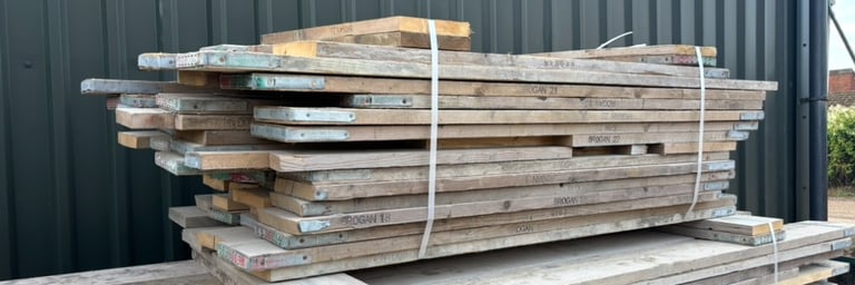 🌿 Reclaimed Scaffolding Board Packs – Authentic, Rustic & Full of Character! 🪵✨