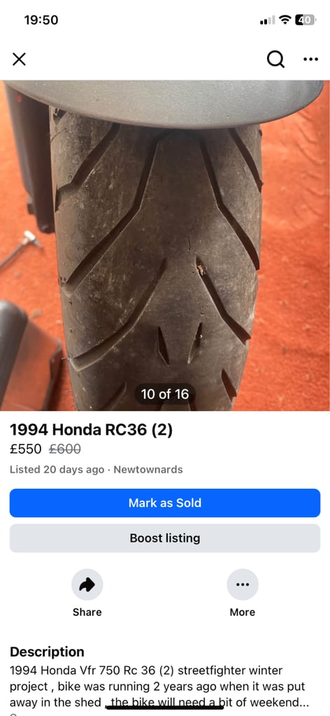 Honda, 1994, 748 (cc)