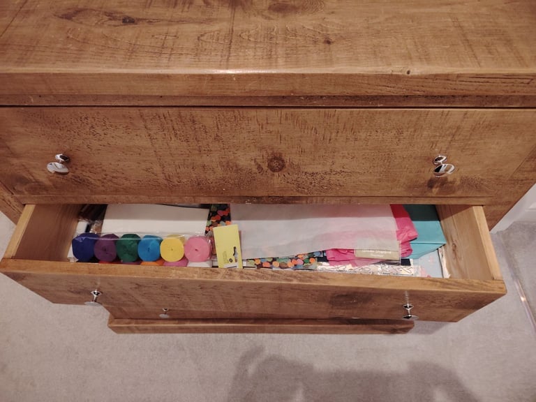 Chest of drawers, rustic pine