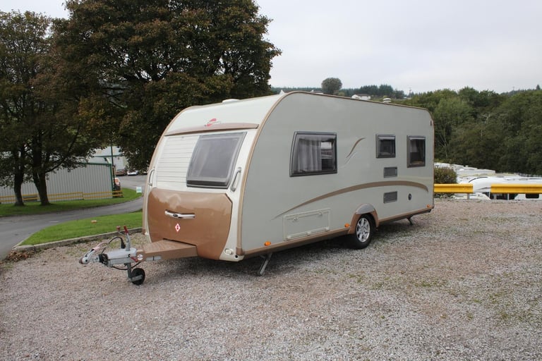 2014 Burstner Trecento 460 TS Luxury Fixed Bed German Touring Caravan, Mover Inc
