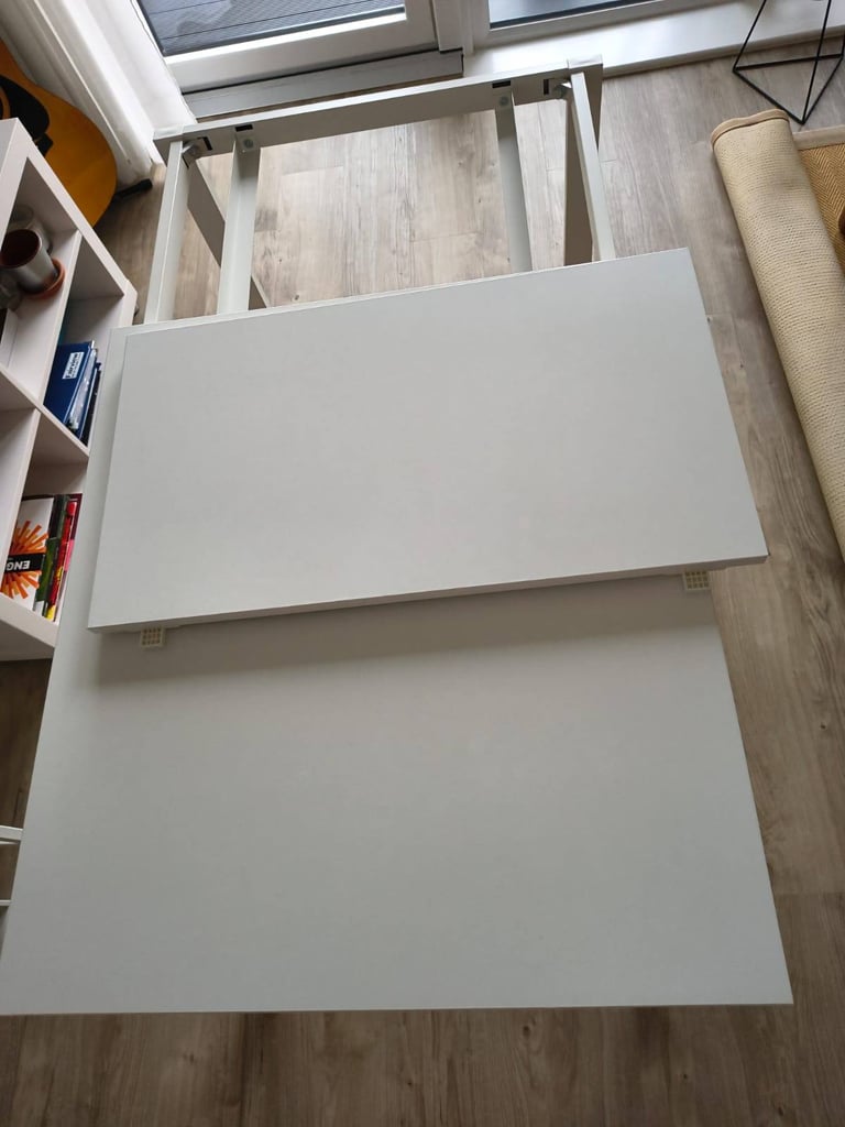 IKEA VANGSTA Extendable Dining Table, White 80/120x70 cm