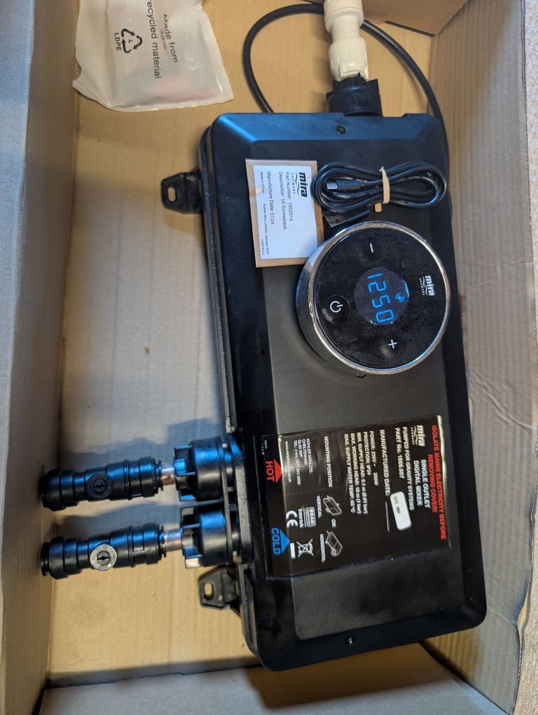 image for Mira Single Outlet Digital Mixer for Gravity System 1666.007 + Controller