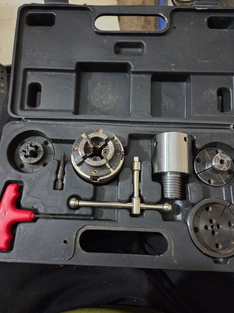 Axminster Chuck woodturning lathe inc jaws direct 1 inch x 8tpi with M33 adapter wood turning 