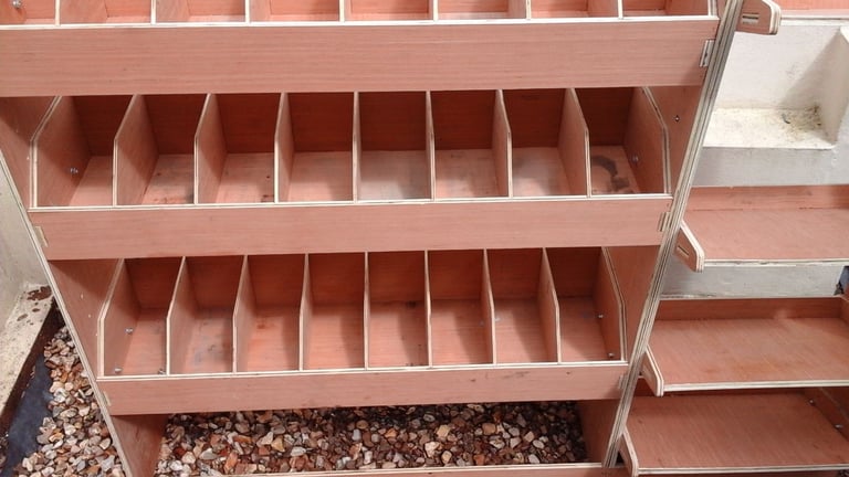 Van rack / storage for a transit custom LWB 