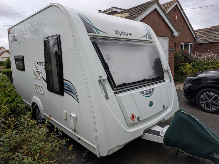 2016 Elddis Xplore 304, 4 berth caravan with two awnings and all equipment