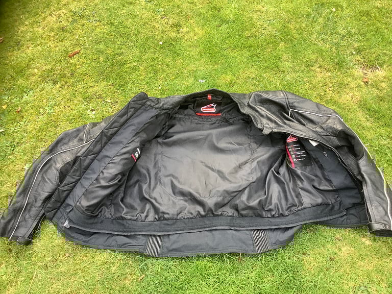 🏍️ HEIN GERICKE LEATHER MOTORCYCLE 🏍️ JACKET 🧥 (UK SIZE 36) BLACK