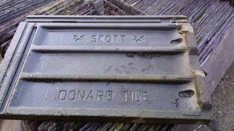 Bangor Blue Slates granite step scill roof ridge floor tiles chimney pot's 