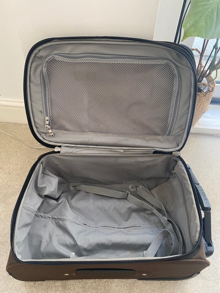 Antler small luggage with wheels,expendable telescopic handle 