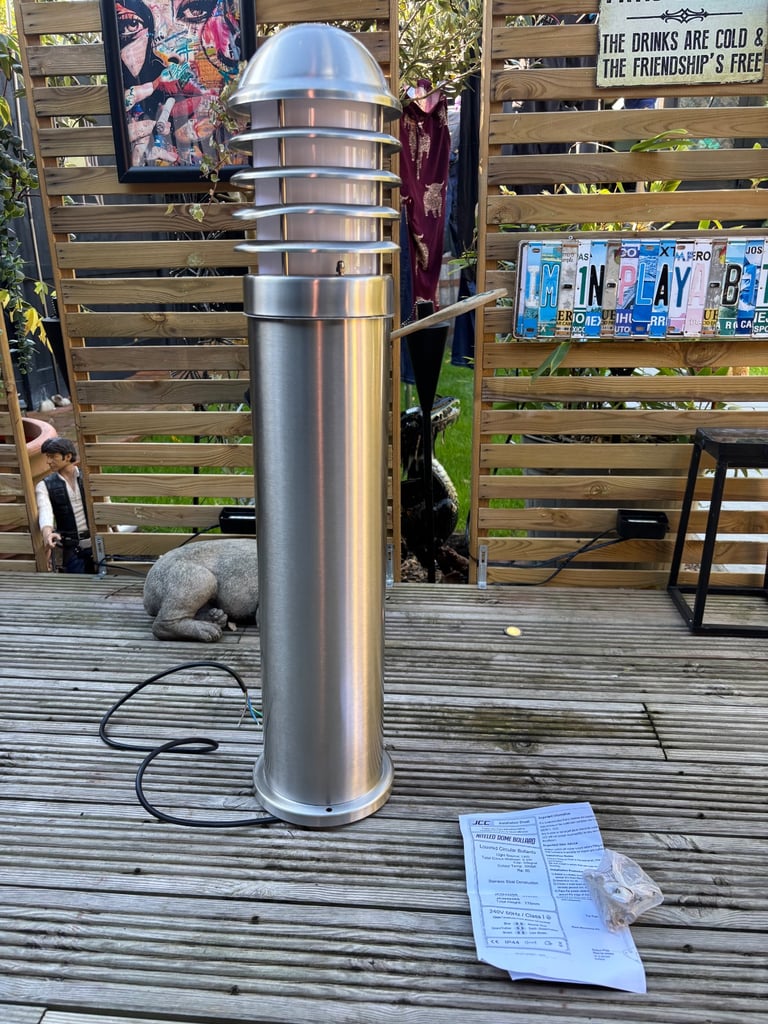 image for Stainless steel garden/drive bollard lights