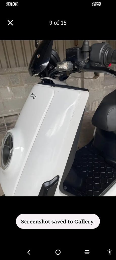 Niu cargo electric scooter.