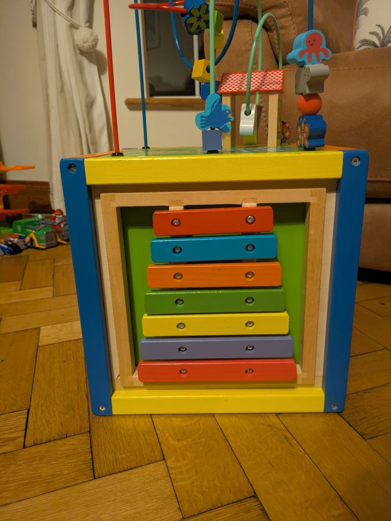Wooden Activity Cube