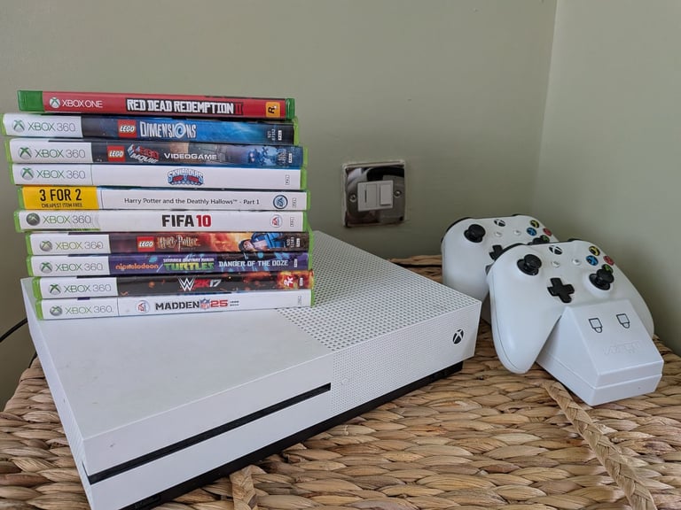 image for Xbox One S & gaming chair